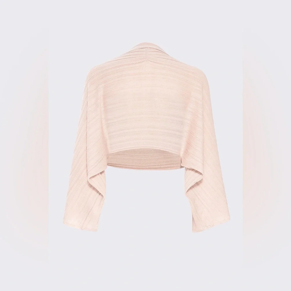NWT  RtA  Draped-sleeves cowl-neck top Sz XSmall